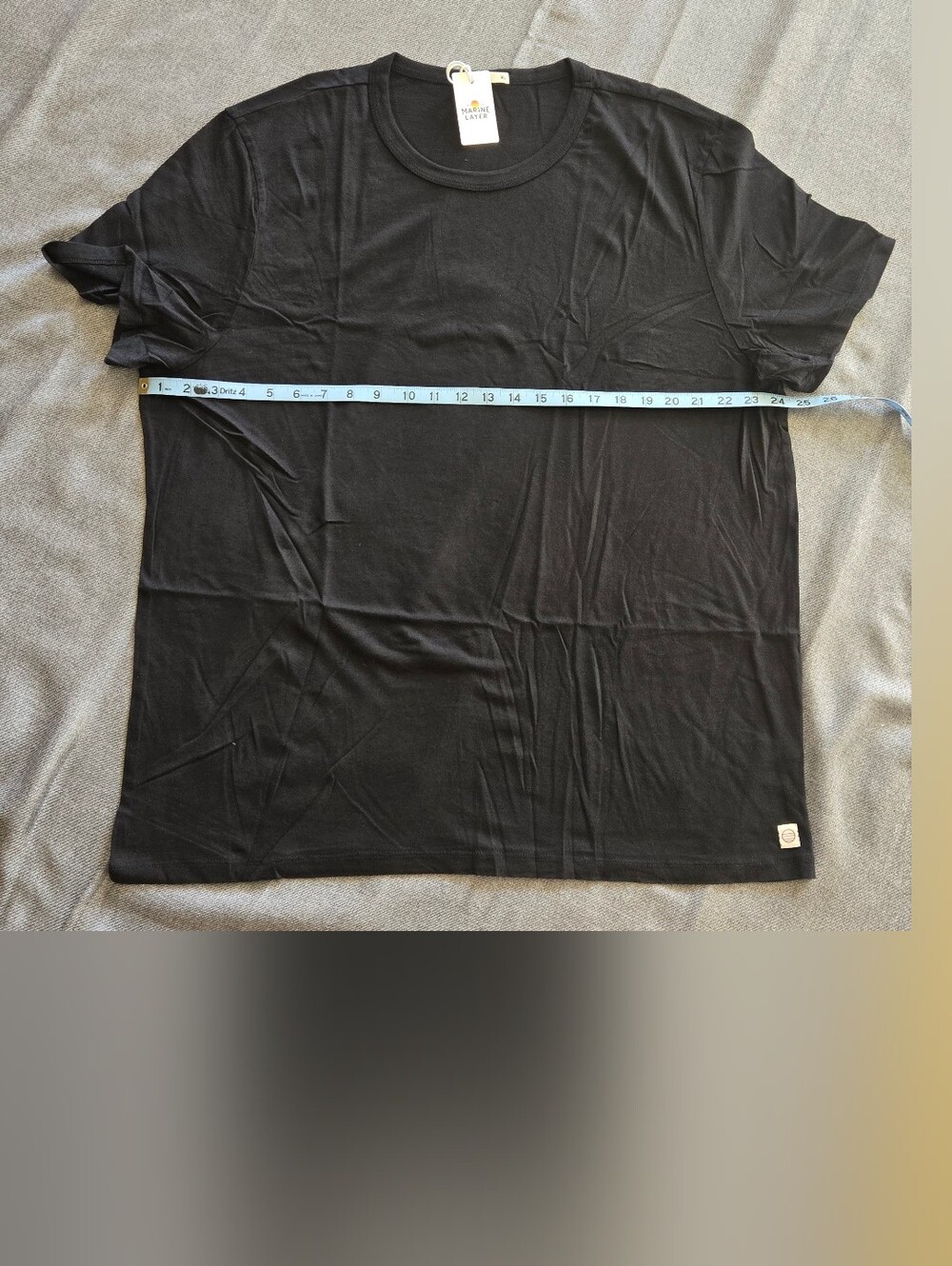 Men's Black Crew Neck T-Shirt by Marine Layer - XL